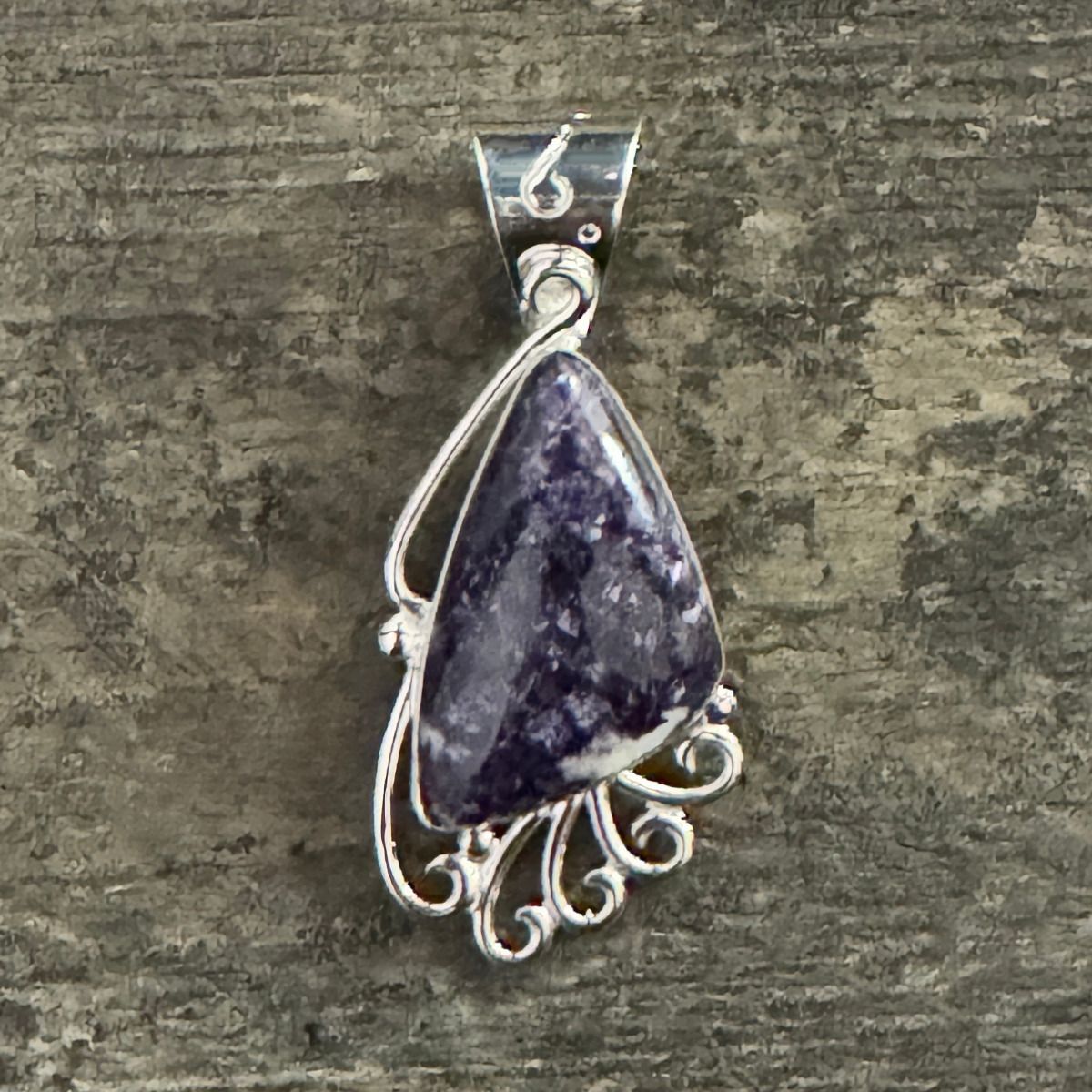 Purple Lepidolite Pendant