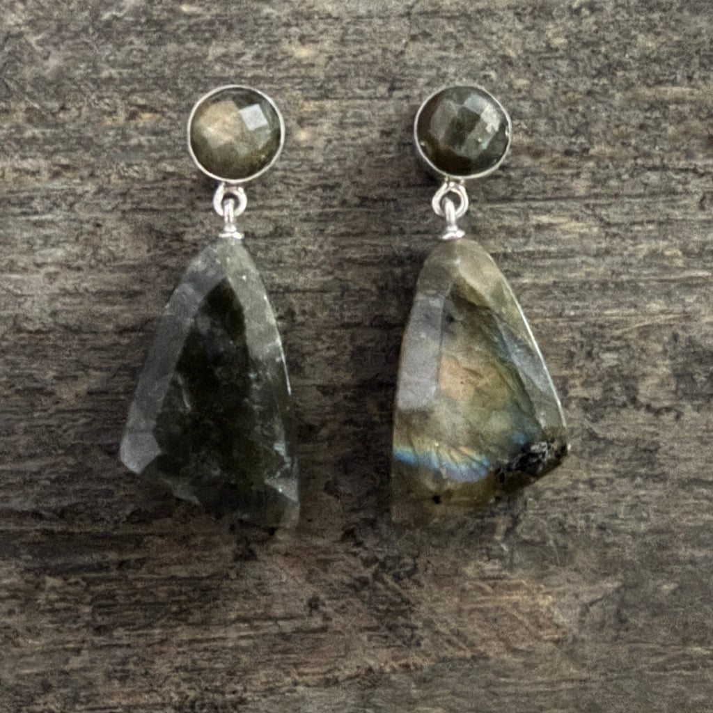 Labradorite & Desert Sunset Earrings
