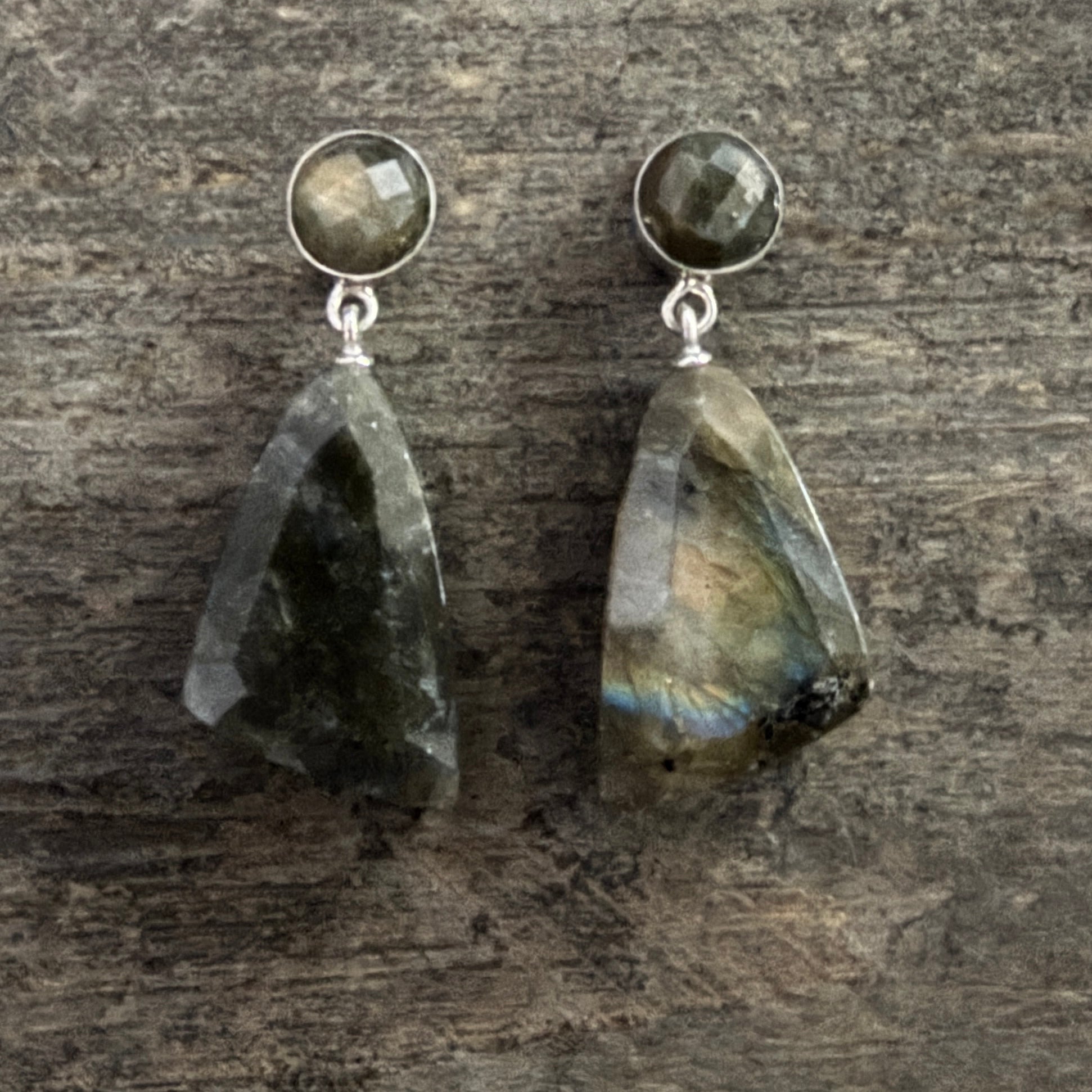 Labradorite & Desert Sunset Earrings