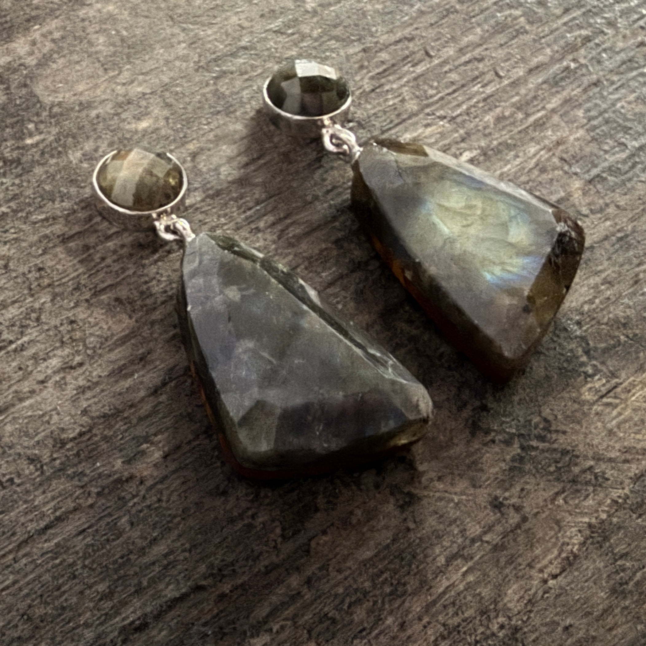 Labradorite & Desert Sunset Earrings