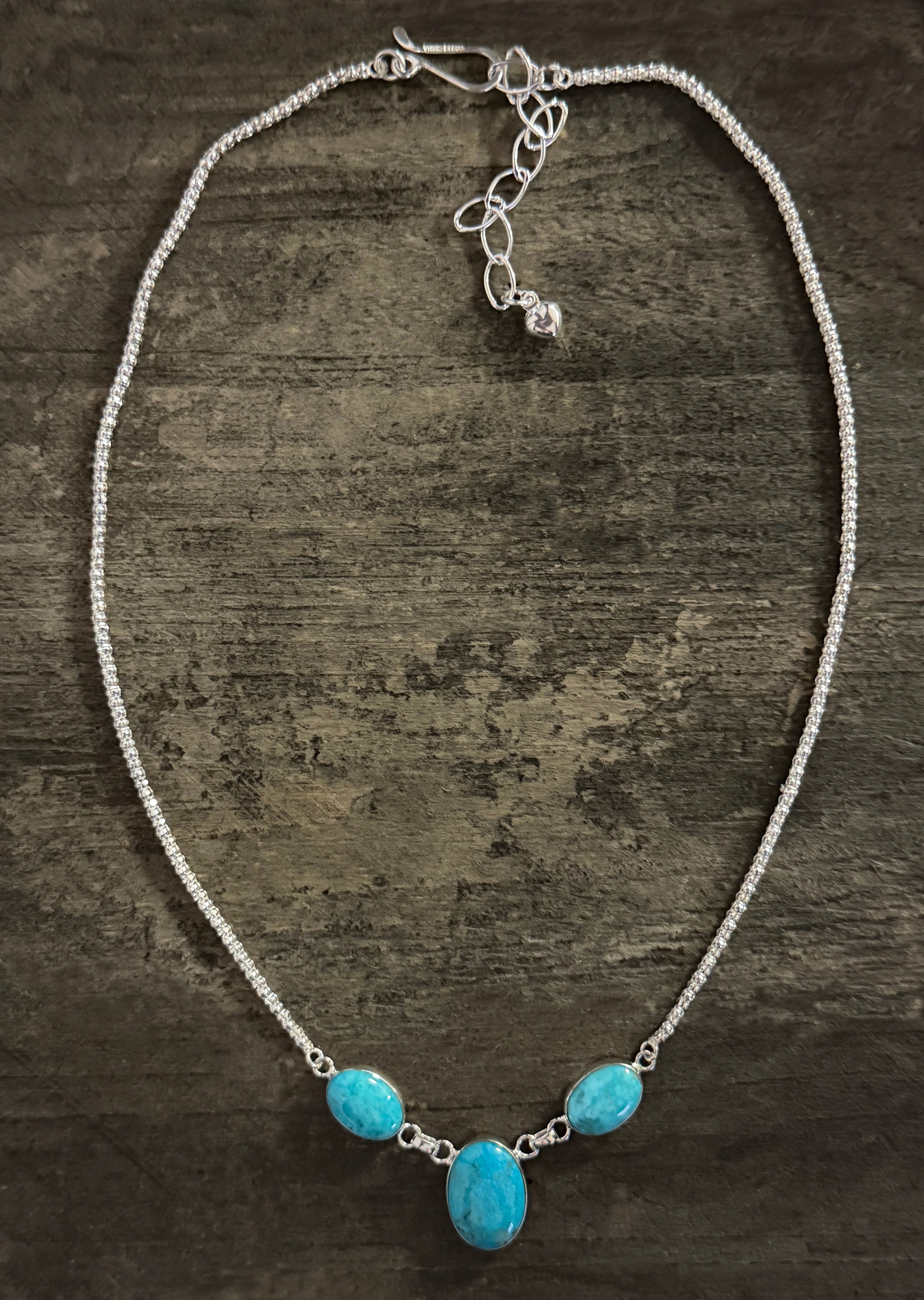 Kingman Turquoise Chain Necklace