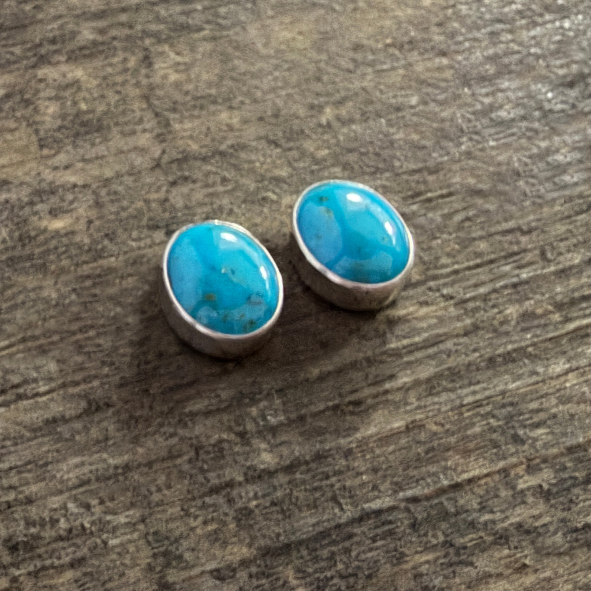 Kingman Turquoise Stud Earrings