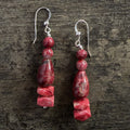 Thulite Dangle Earrings