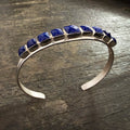Faceted Lapis Cuff