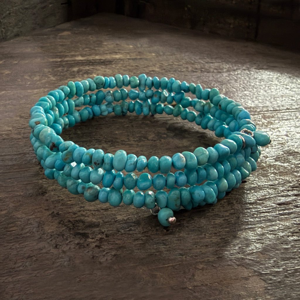 Peruvian Turquoise Memory Bracelet