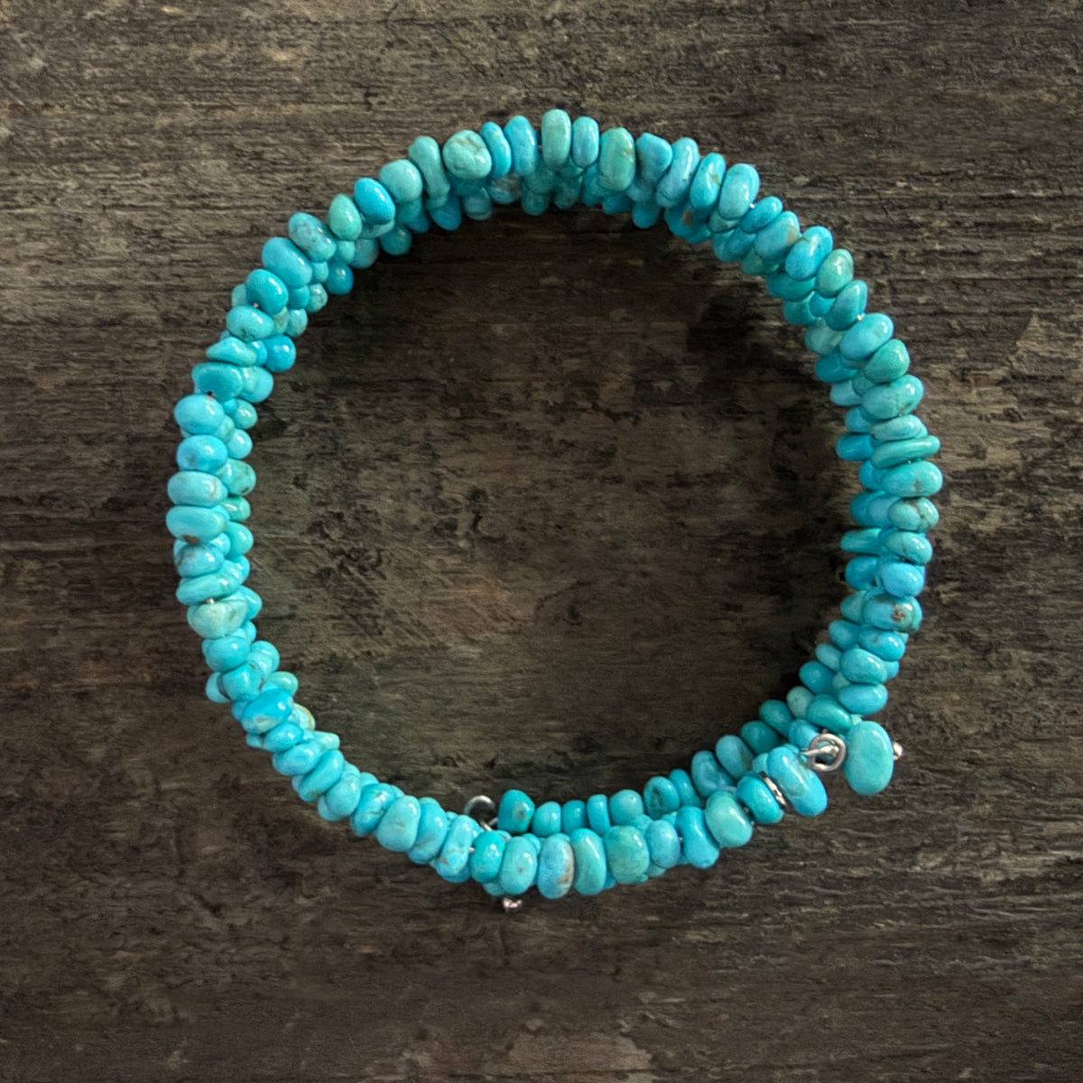 Peruvian Turquoise Memory Bracelet