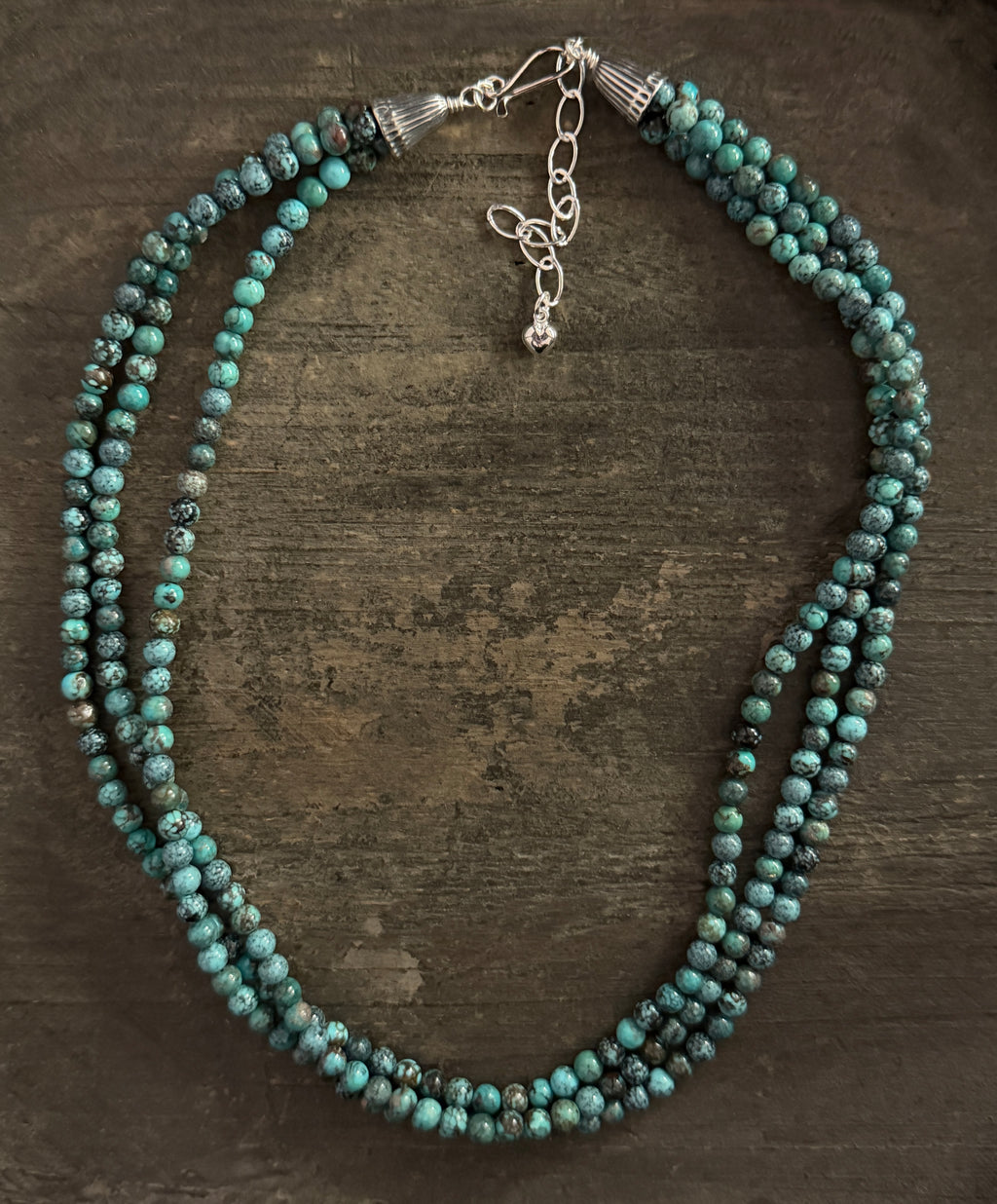 Three Strand Hubei Turquoise Necklace