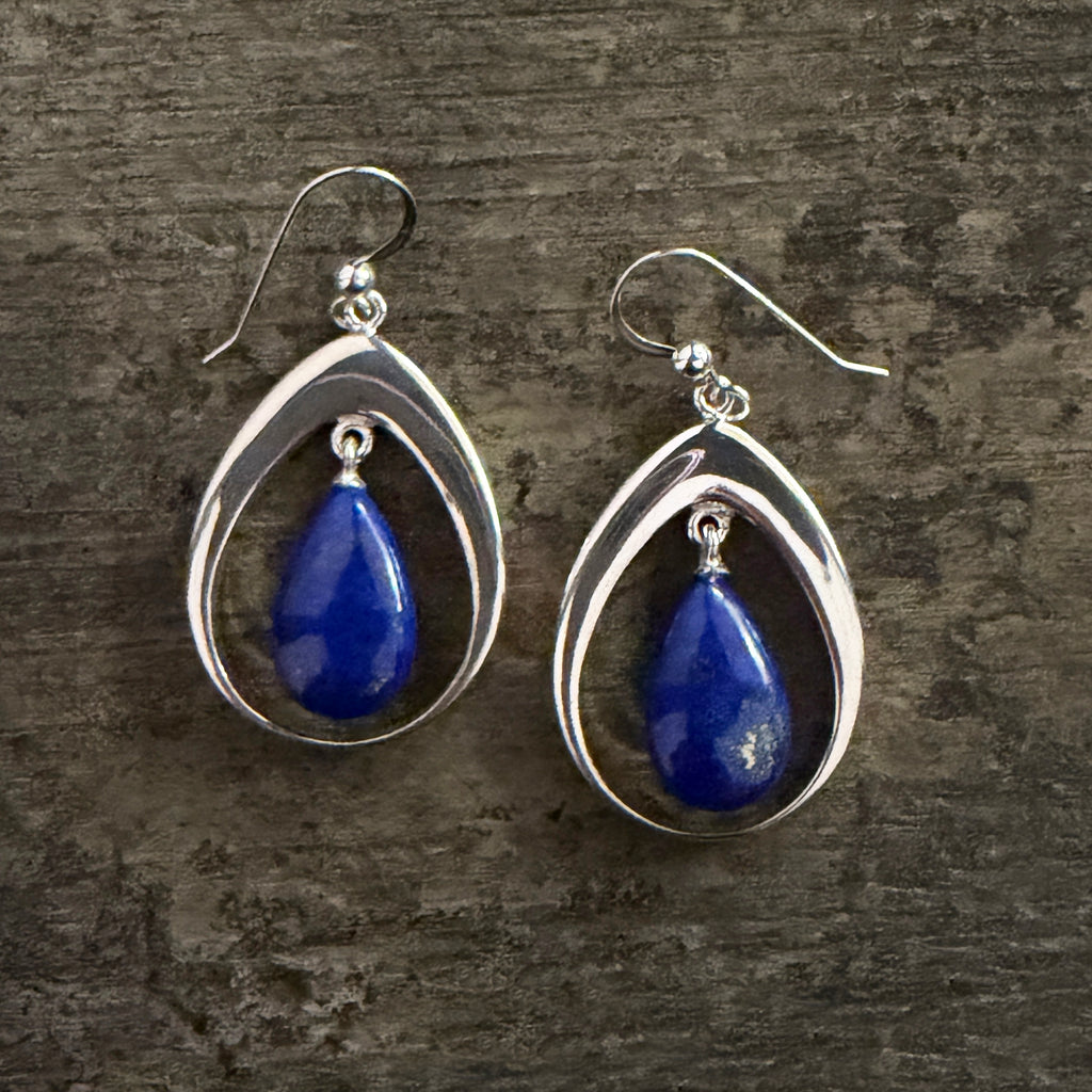 Lapis Teardrop Earrings