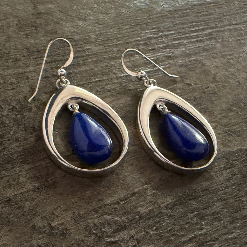 Lapis Teardrop Earrings