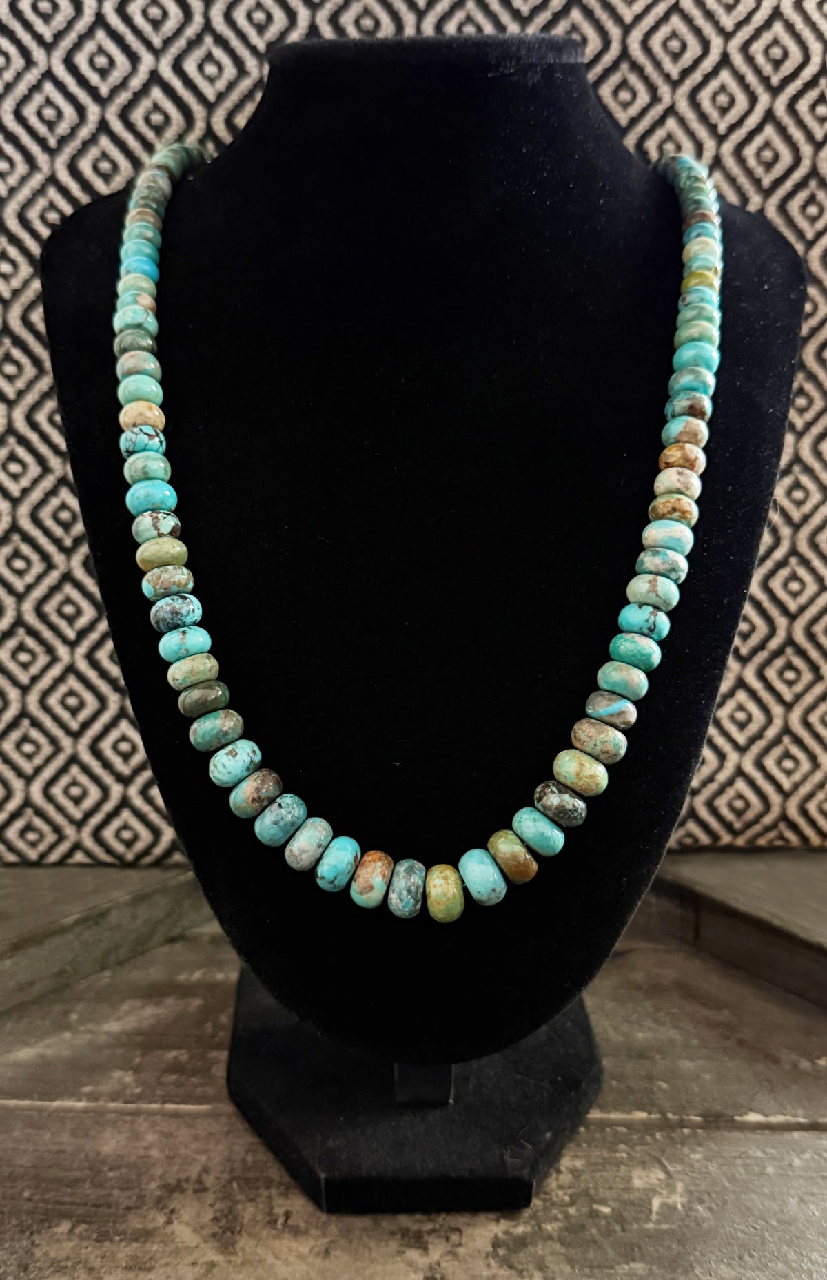 Azure Peaks Turquoise 32" Necklace