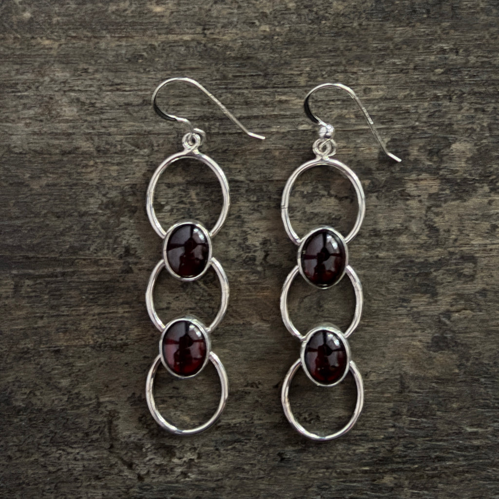 Garnet Earrings