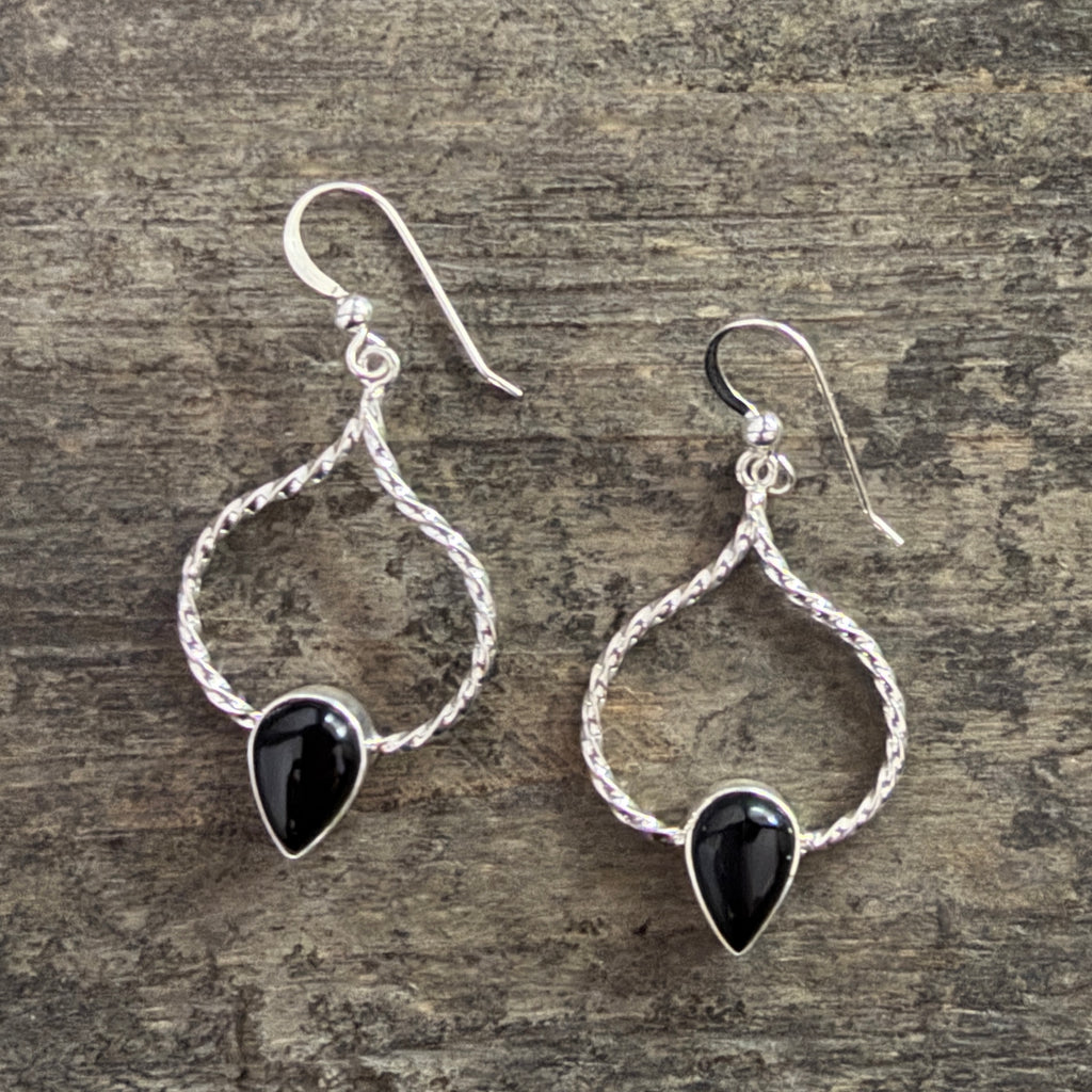Midnight Chalcedony Earrings