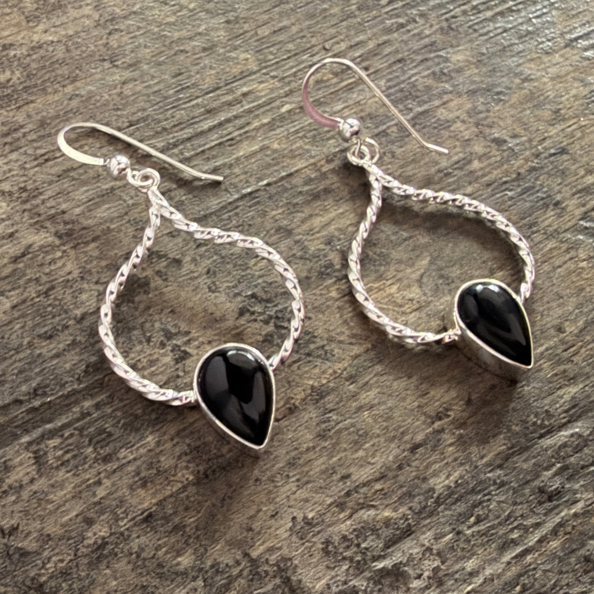 Midnight Chalcedony Earrings