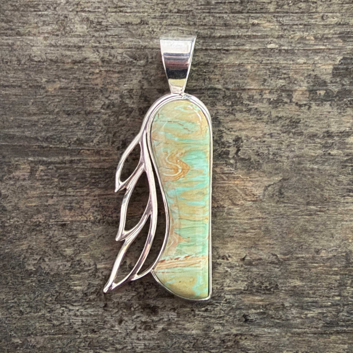 Boulder Variscite Pendant