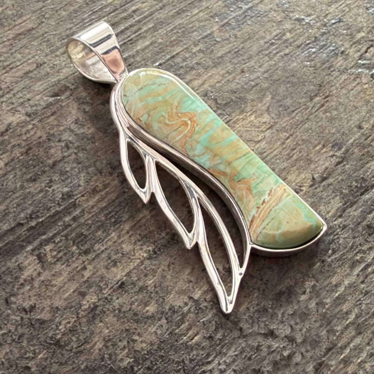 Boulder Variscite Pendant