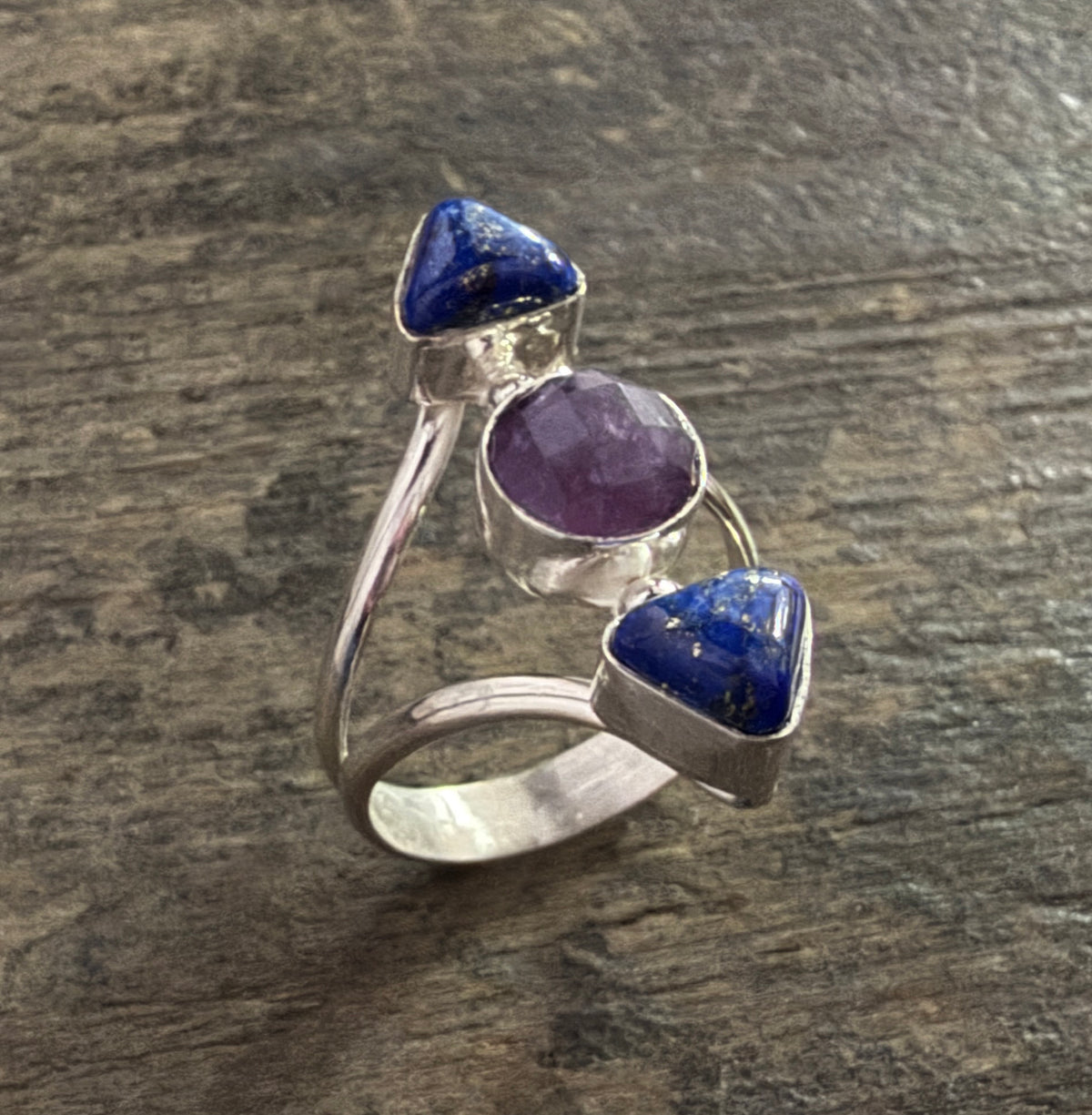 Lapis & Amethyst Ring - Size 9