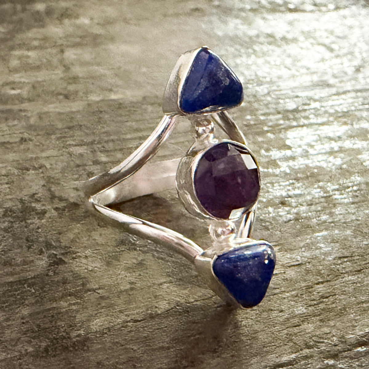 Lapis & Amethyst Ring - Size 9